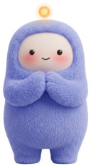 Glowy Shy Feedback Mascot